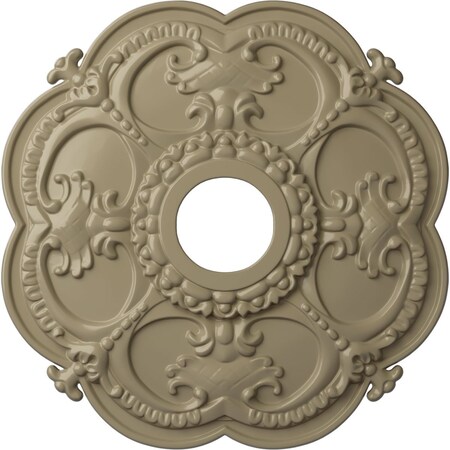 Ekena Millwork Rotherham Ceiling Medallion (Fits Canopies up to 3 1/2"), 18"OD x 3 1/2"ID x 1 1/2"P, Gobi Desert CM17ROGDF